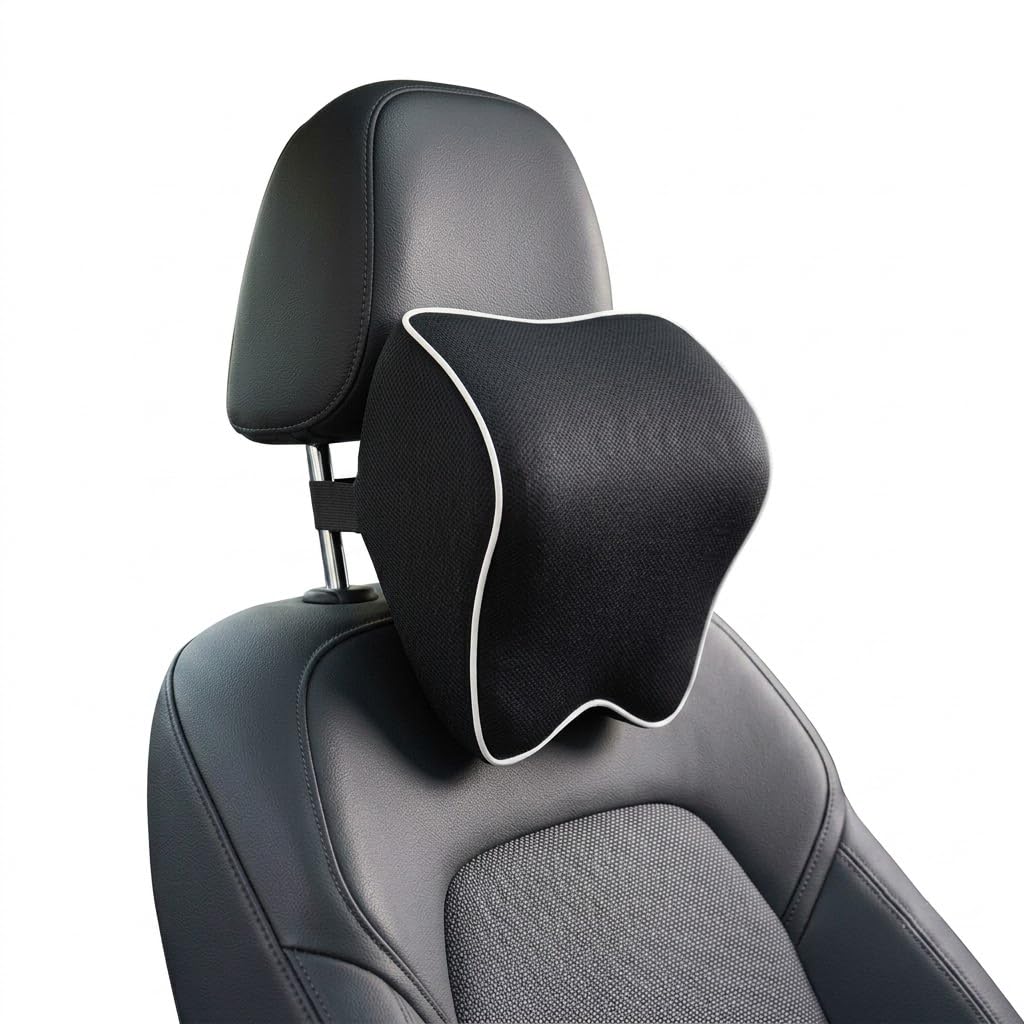 Tryagat 1 Pcs Car Neck Pillow for Hyundai i30 Fastback Typ PD ab 2017, Ergonomic Headrest Cushion Comfort Neck Support Driving Seat Fatigue