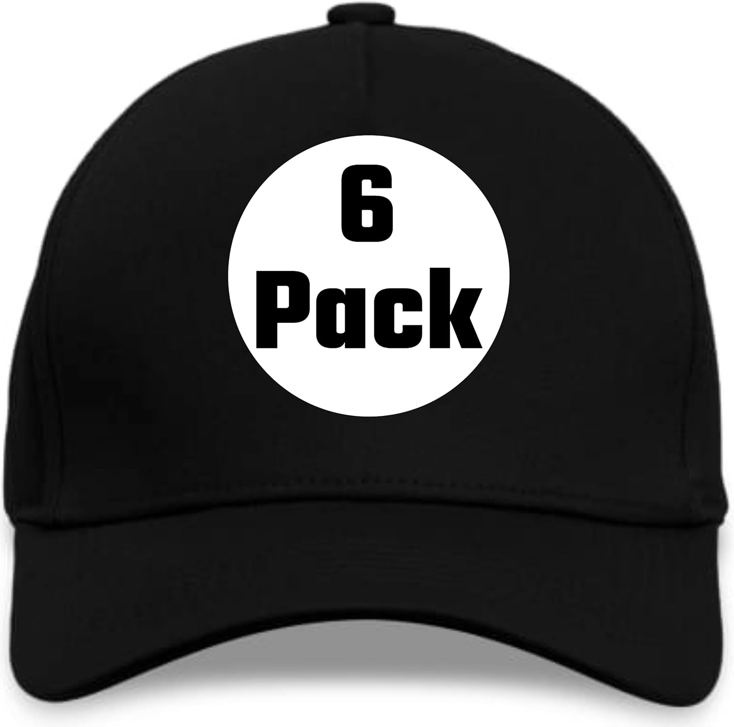 Bulk 6 Pcs Blank Structured Baseball Hats: Adjustable Closure, Ideal for HTV, Sublimation, Embroidery