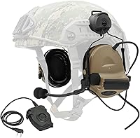 Vista 10 de COMTA 2 auriculares tácticos con U94 PTT 2pines, para airsoft, caza, al aire libre, auriculares con cancelación de ruido