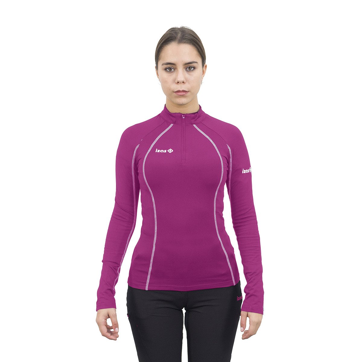 Izas Palma Long Sleeve Polar Shirt, Women, womens, 8434076460482, Fuchsia, M