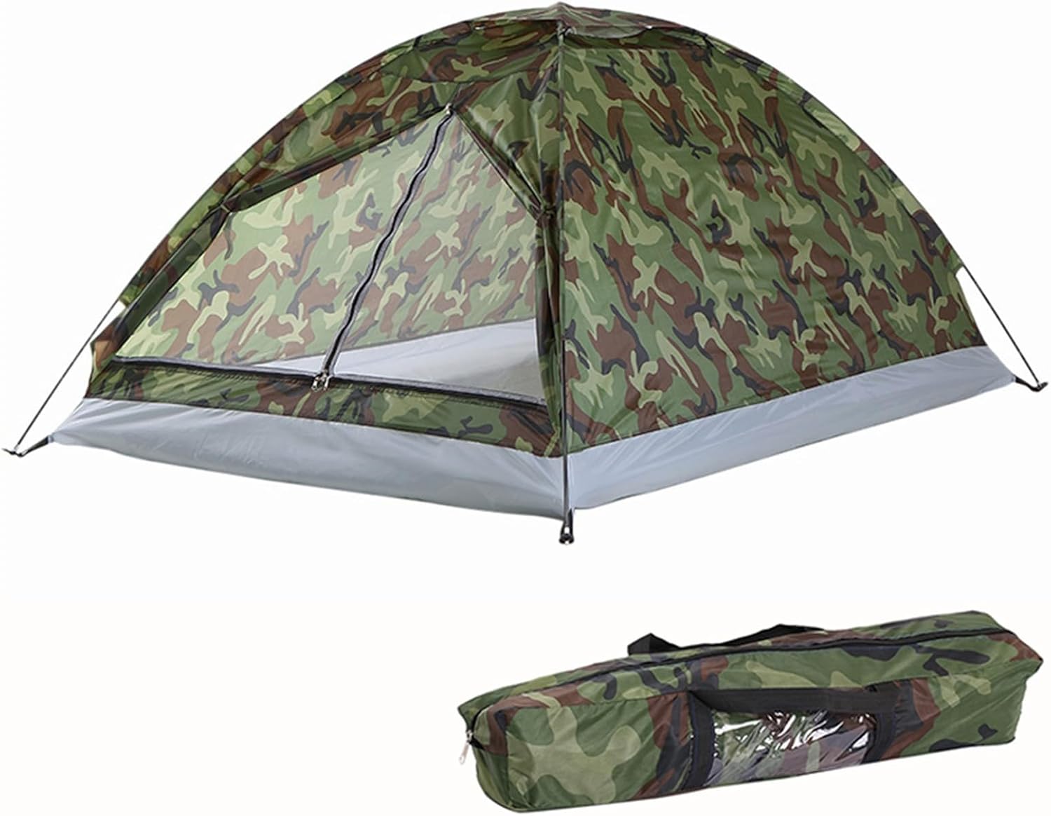 Camping Tent For 1 2 Persons, Windproof Tent with Rainfly for Easy Set up, Two-way zips, for PROTECTION, Portable Dome Tents for Camping2 person