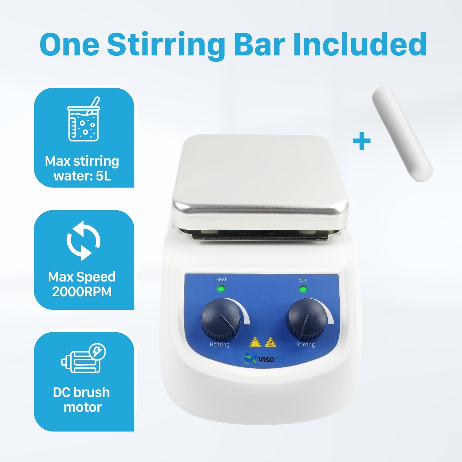 Hot Plate Magnetic Stirrer - 380°C Max -6 Hot Plate Magnetic Stirrer - 380°C Max -6