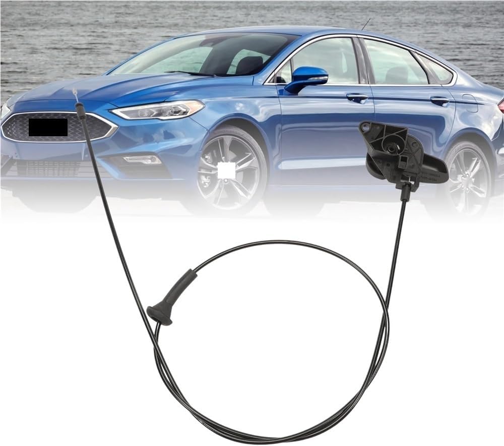 Hood Handle Compatible with Fusion 2013-2018 Hood Release Cable Assembly Kit Bracket and Cable DS7Z-16B626-C