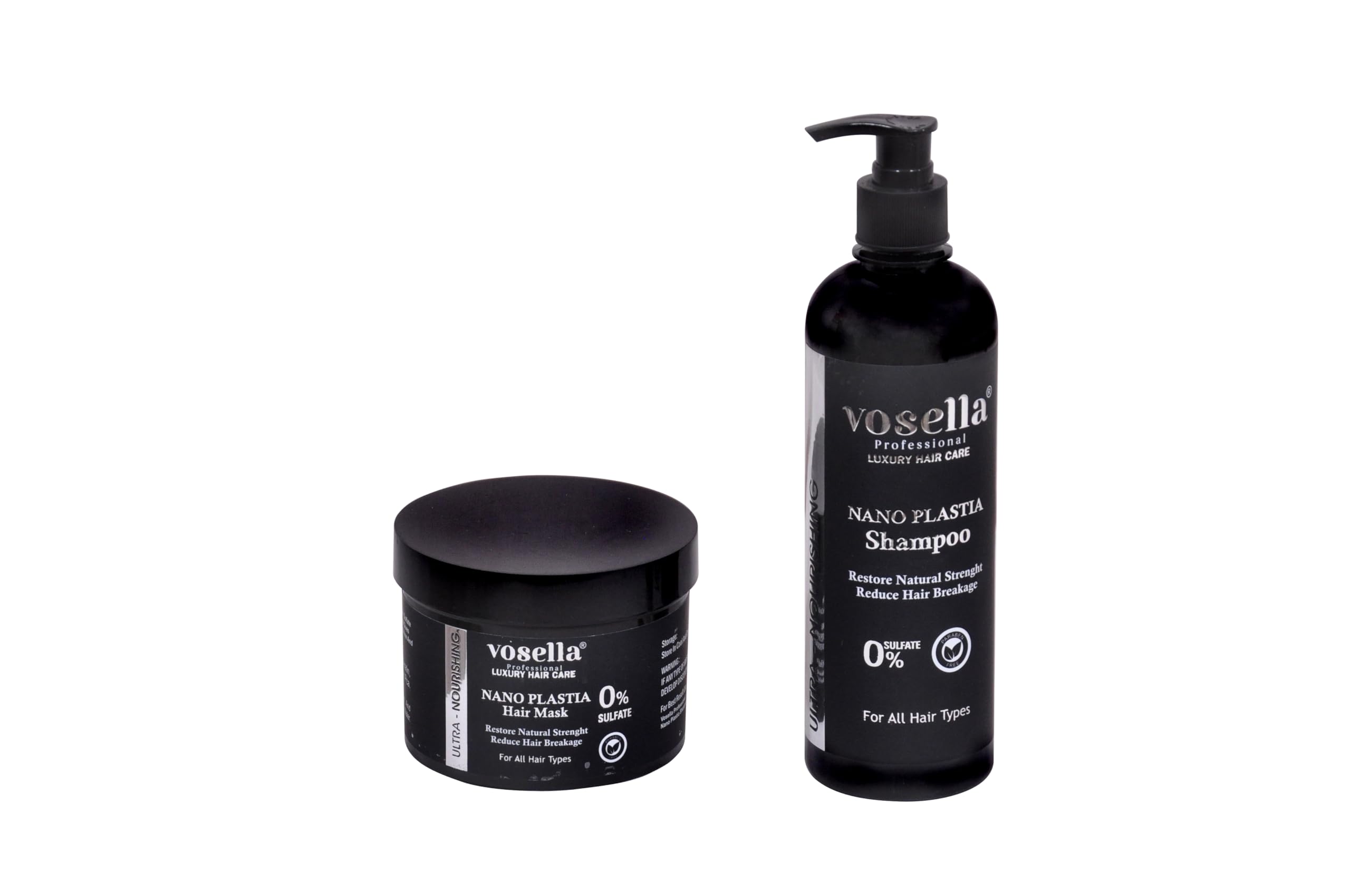 NANOPLASTIA Vibe Care Shampoo & Conditioner, Moisturizing, Adds Shine, Sulfate Free, All Hair Types, Black - Mint Scented, 2 Pack (500g)-image-11