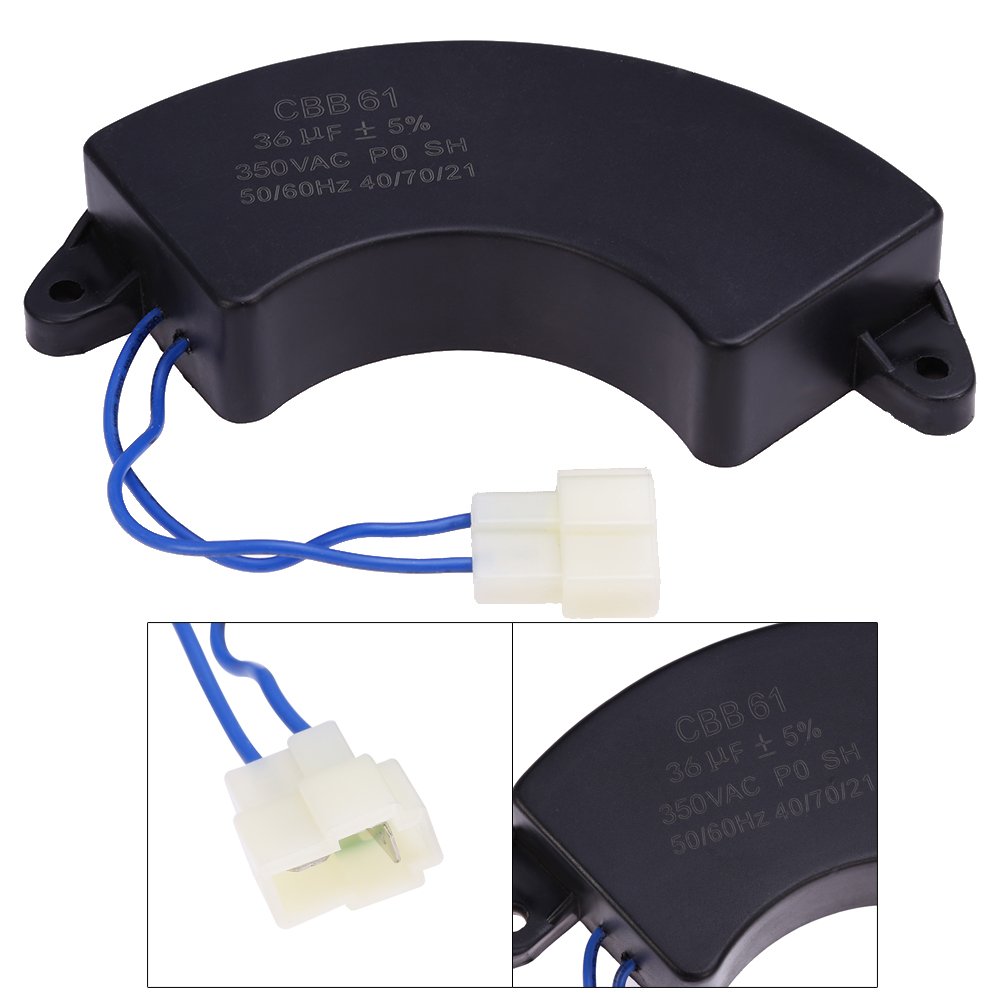 Anxingo Condensatore generatore 36uF Generatore 36uF CBB61 36 uF 50 60Hz 450V AC Half Moon UL