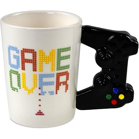 Puckator Game Controller Handle Mug Games Game Over Gaming Mug Console Remote