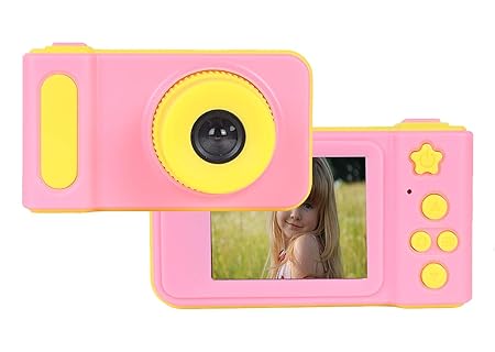 shinelife kids camera, digital video camera gift for age 3 4 5 6 7 8 9 10 year old girls, mini rechargeable and shockproof camera creative diy camcorder- Multi color