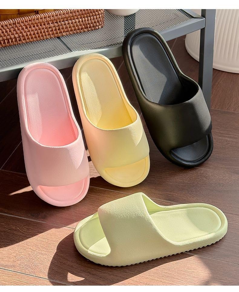 Image of DRUNKEN Slippers For Men Winter Sandals Casual Flats Home Footwear Man Girls Sliders Flip Flops Chappals Ladies Clogs Sleeper Slides Stylish Ortho Soft