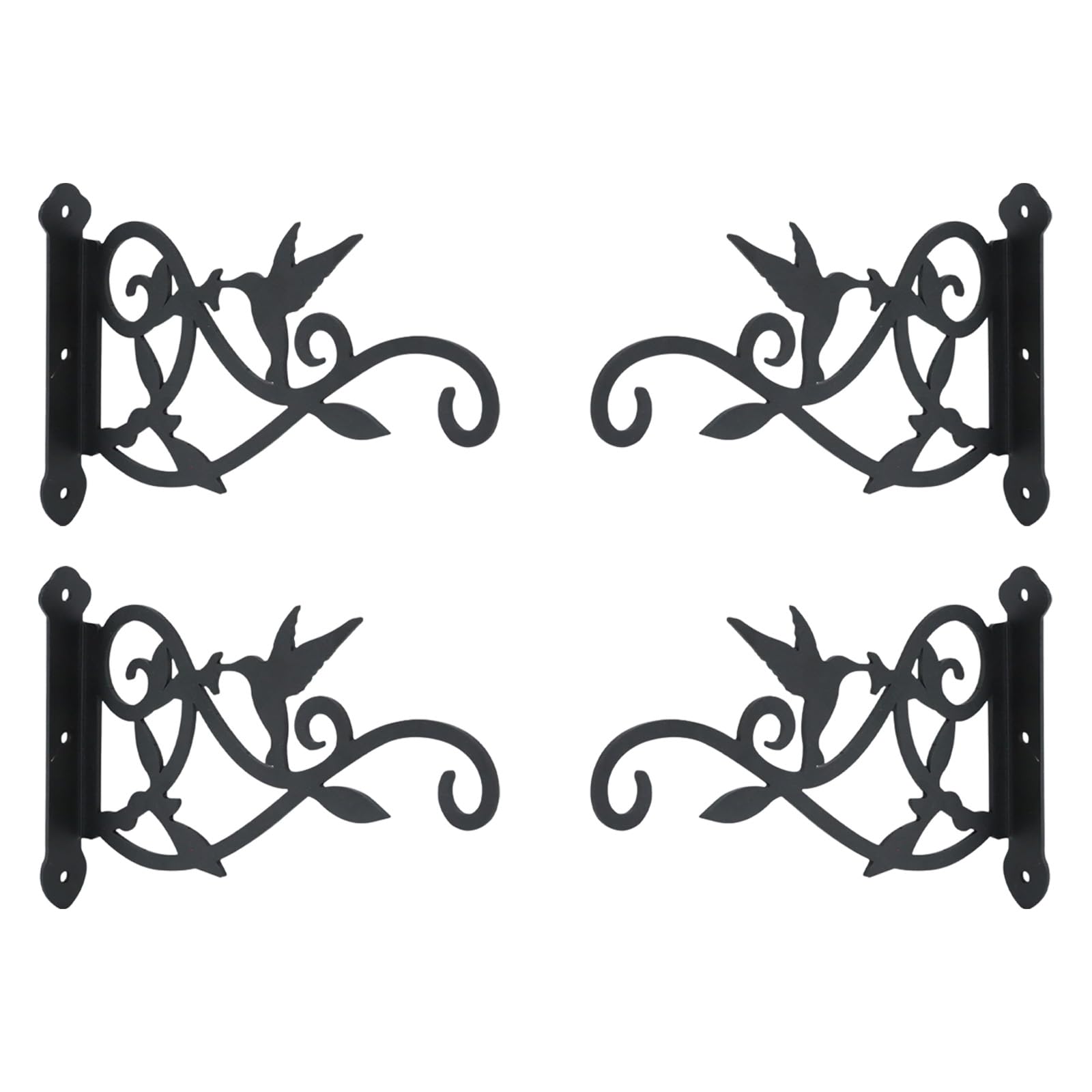 Xjdzineq Sturdy Iron Garden Hanger in Artistic Hummingbird Shape Ideal for Patios Decoration Iron Flower Basket Hanger