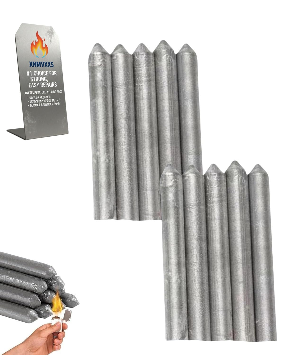 Low Temperature Welding Rods, 2026 New Low Temp Welding Rods, Just Need a Lighter Easily Melt, Easy Melt Aluminum Rod for Stainless Steel, Iron,