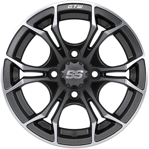 Miniatura 5 de GTW Combo de ruedas y neumáticos para carrito de golf de 12 pulgadas  GTW Spyder gris materuedas mecanizadas en neumáticos Mamba Street 21535-12