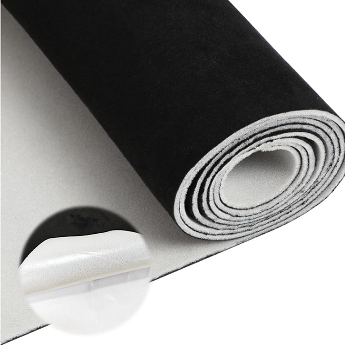 Yuragim Selbstklebend Dachhimmel Stoff, 200x150 cm Meterware Textil Innenraumverkleidung Autostoff Reparatur Autohimmelstoff, Innenverkleidung Bezugsstoff für Auto Caravan Boot Wohnmobil DIY