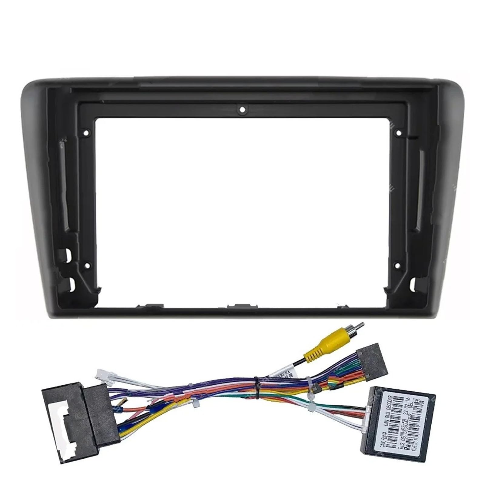 Kit Mascherina Radio Per Skoda Per Rapid NH1 NH3 2012-2017 2018 Auto Telaio Fascia Adattatore Canbus Box Decoder Android Radio Dash Kit Pannello Montaggio Pannello