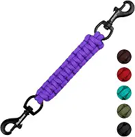 PetBonus Coleira De Segurança Para Cachorro, Alça Feita À Mão Peitoral, Pontas, Conector Guia Com Fecho Duplo (Roxo)
