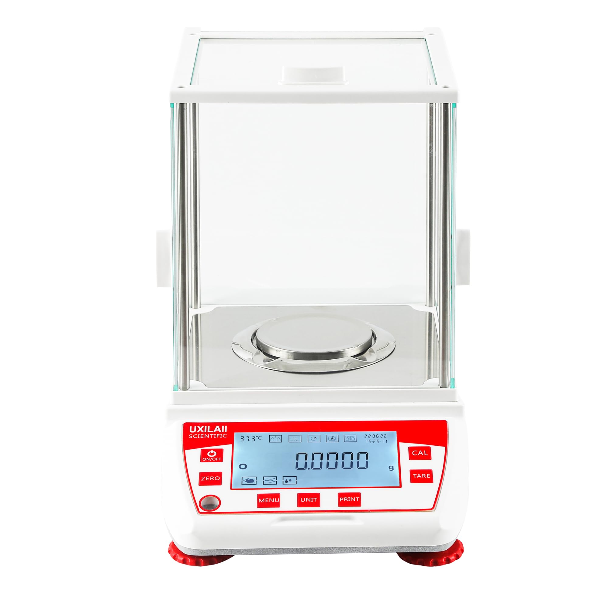 Balanza analítica de 120 g, 0,1 mg GN mg, unidad de precisión, escala de laboratorio de precisión de 0,0001 g, interfaz RS232, balanza electrónica de laboratorio, pantalla LCD con