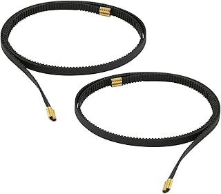 GT2 Timing Belt, Black Cogged Rubber Geared Belt 6mm Cog Drive Belt Open Timing Belt for Ender 3 3D Printers (Y Axis 720mm + X Axis 765mm)