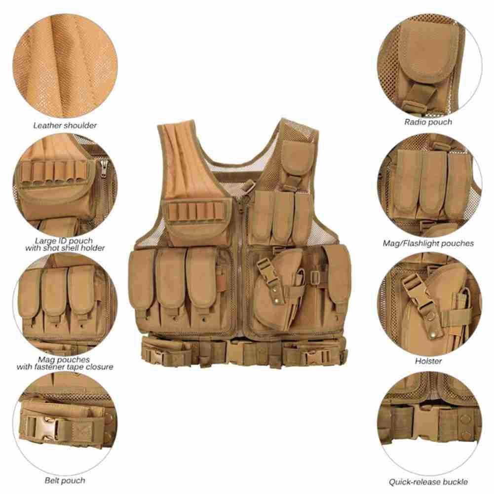 Military Equipment Airsoft Tactical Vest Hunting Vest for Wargame CS Training Paintball Airsoft Combat Protective Vest