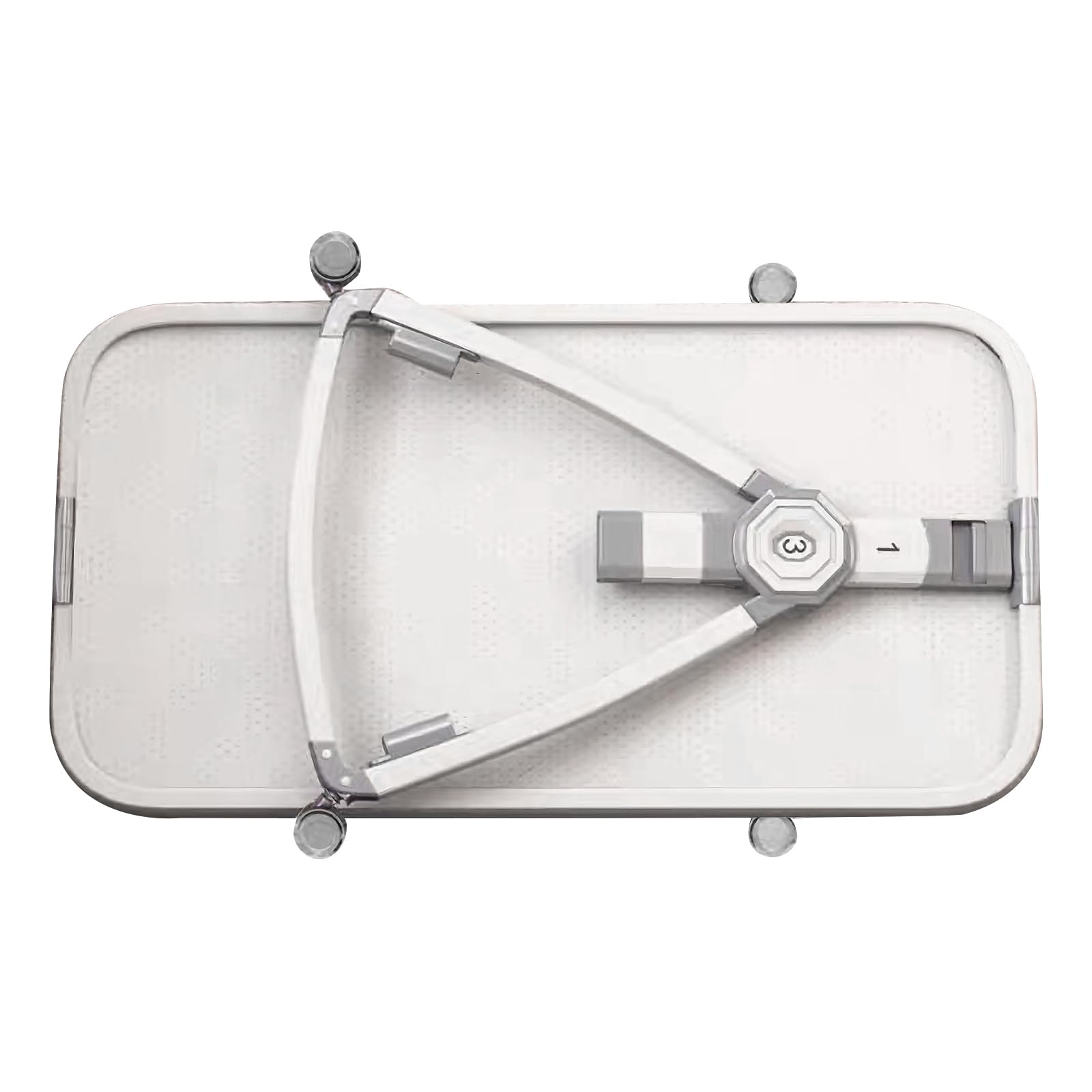 HUOLE Cuna 3 en 1 hasta 30 kg, Cuna de colecho, Cuna Mecedora, Ajuste de Altura e inclinación del colchón, 4 Ruedas con Freno, Colchón Ergonómico, Bolsa-80 * 40 * 100-115cm-lino