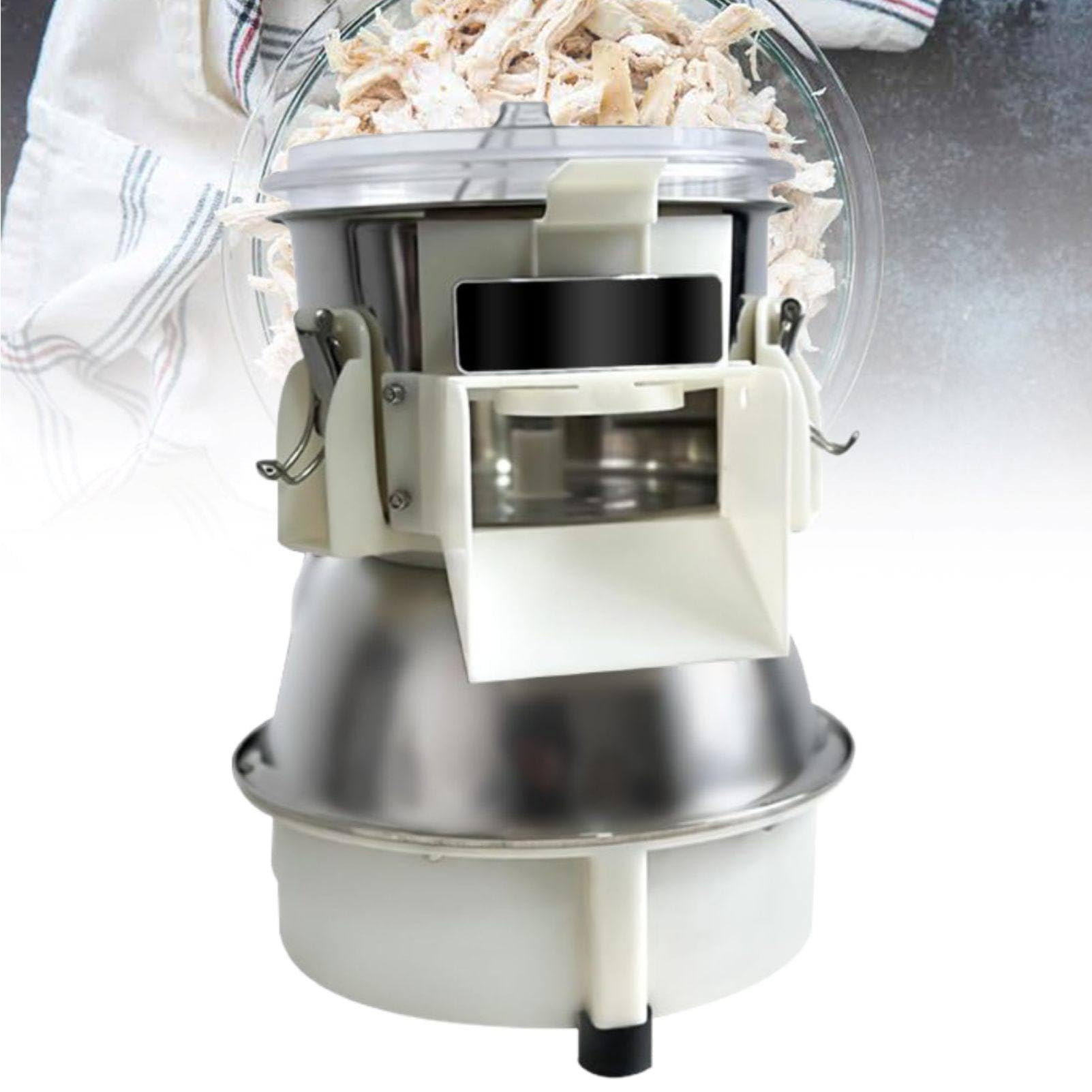 MhWrughts Electric Chicken Fiber Shredder Machine, Commercial Chicken Breast Shredder 180W, Uniform Shredding in 10 Seconds for Healthy Meal Prep & Restaurant Kitchens