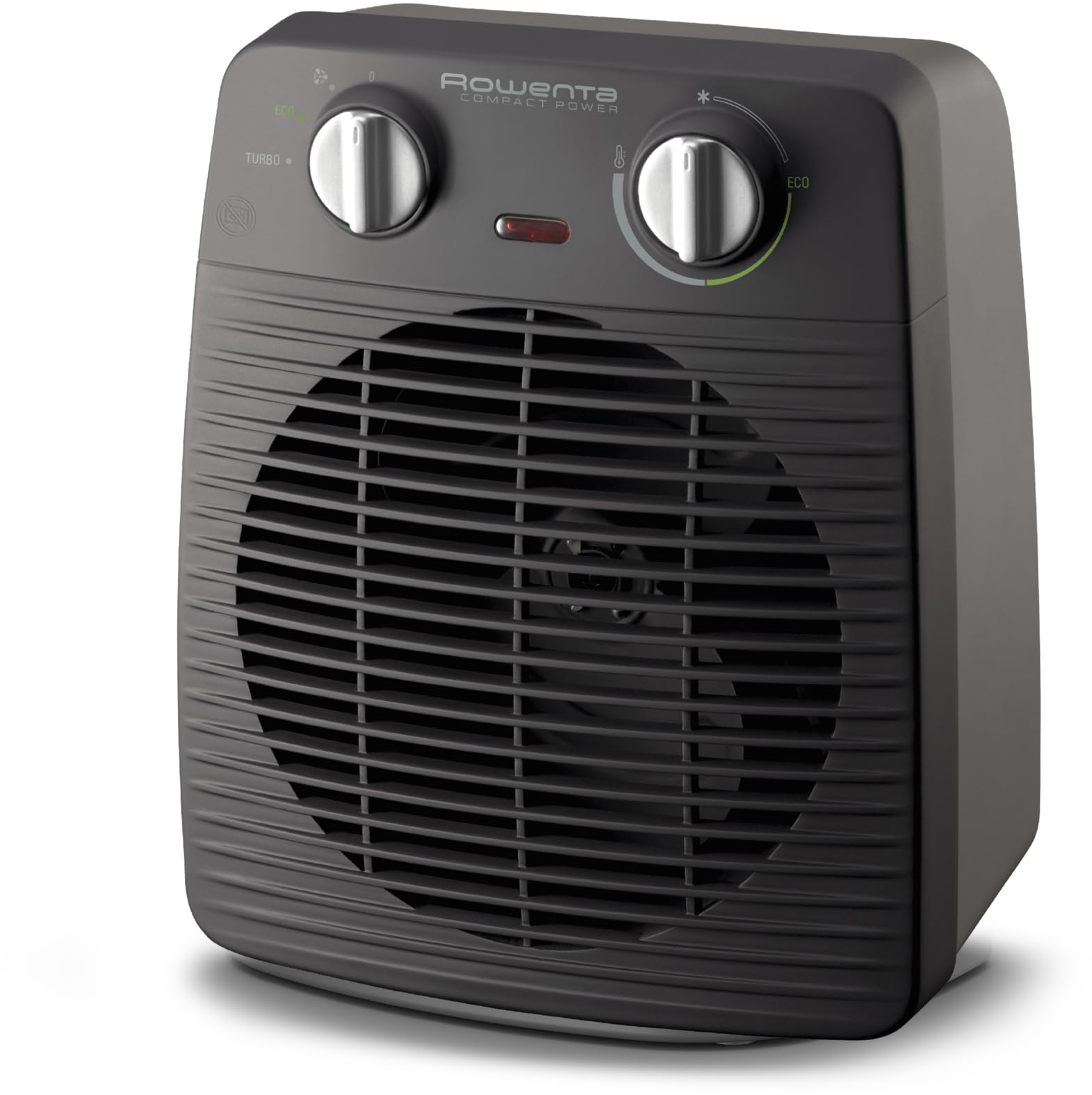 Rowenta SO2210 Compact Power Heizlüfter | 2 Leistungsstufen | Elektro-Heizung | Innenraum | für 20 m² Räume | Schwarz