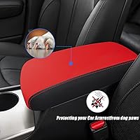 Vista 3 de Funda para reposabrazos de consola central de automóvil para Kia Optima 2016, 2017, 2018, 2019, 2020, de piel, antiarañazos, funda de asiento
