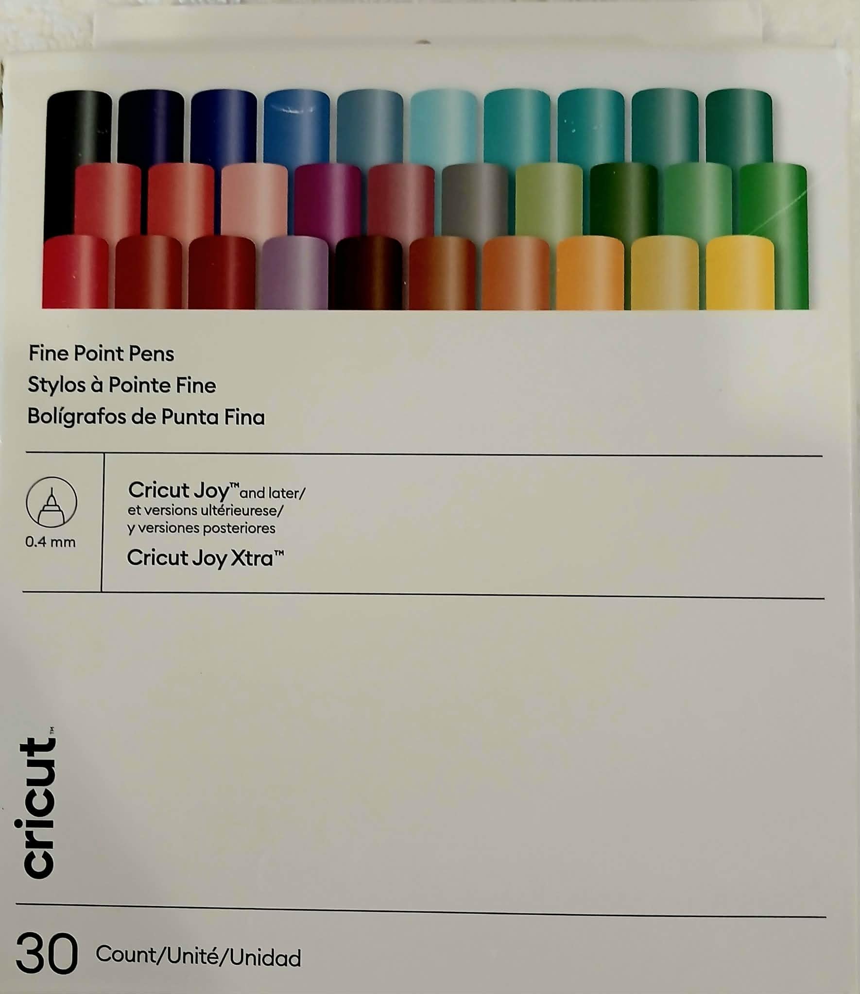Cricut 2011936 Joy Kalıcı Ince Uçlu Kalem Seti 0.4Mm 30'lu Paket Ultimate