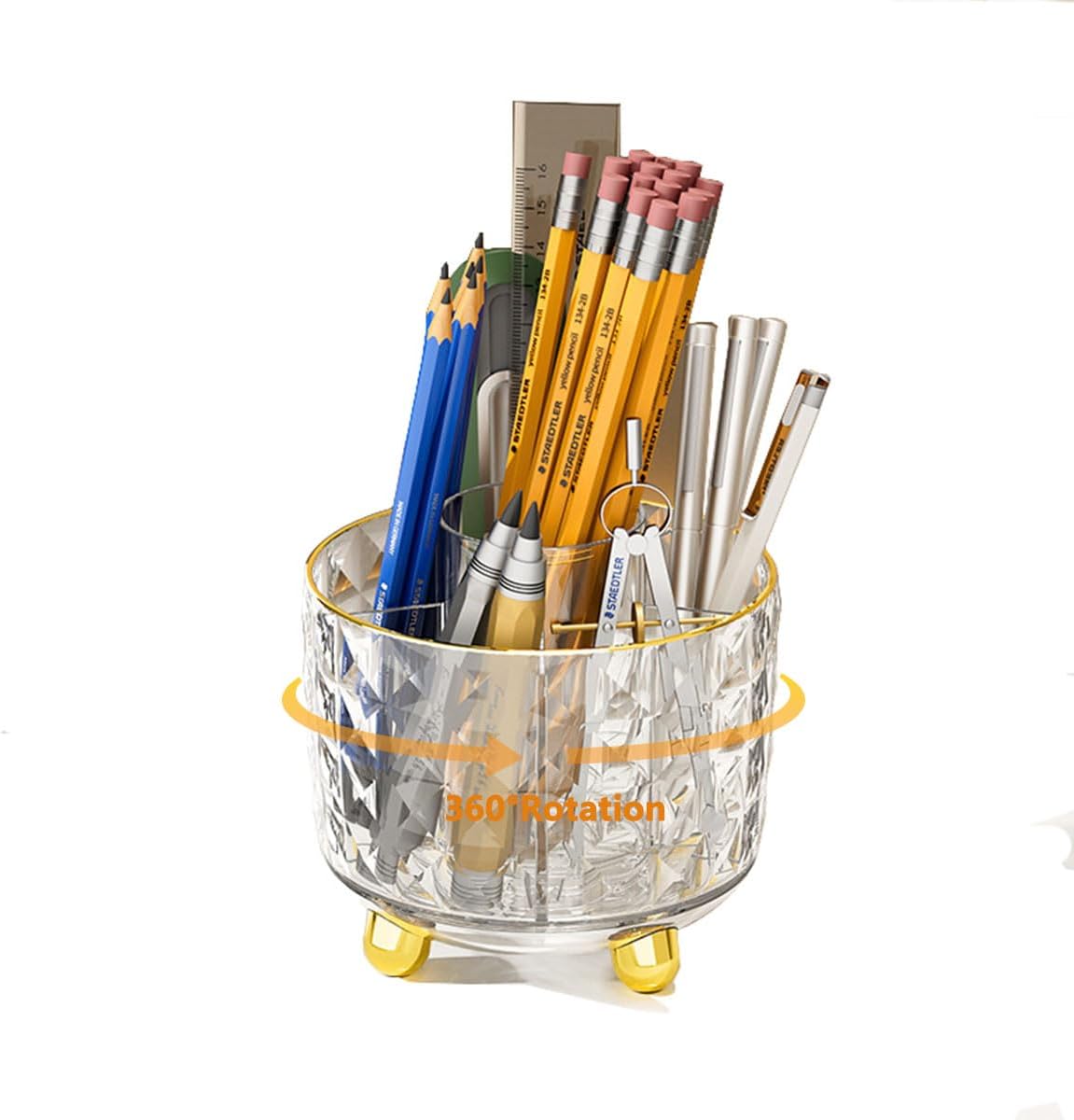 Classic desk organiser made of white plastic, 2 book holders with 3