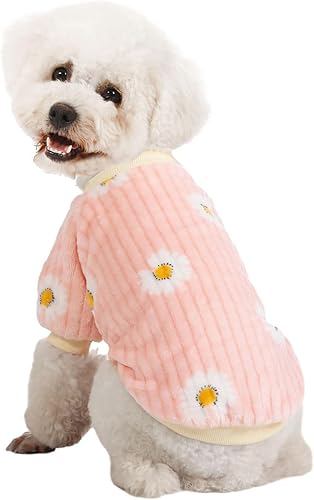 Miniatura 5 de Suéter para perro, suéteres para perros pequeños, paquete de 2, 3 unidades, ropa cálida y suave para mascotas para cachorros, gatos medianos y