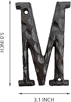 Vista 40 de Números de 5.5 pulgadas de hierro fundido para dirección de casa.