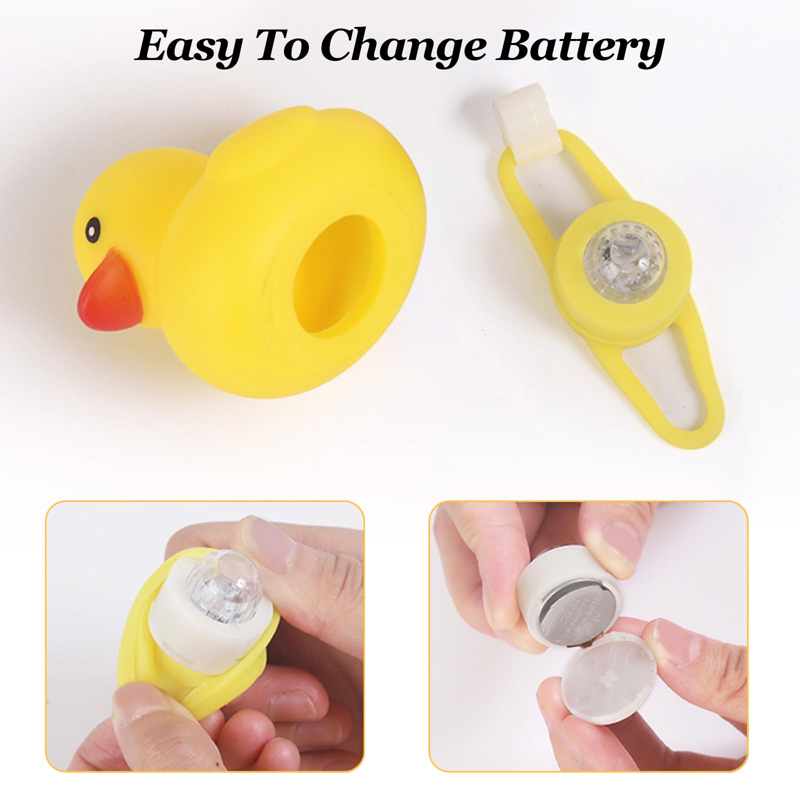 Paquete de 2 adornos de pato de goma para automóvil, decoración de tablero de coche de pato amarillo, cuernos de bicicleta con casco de hélice, vendaje y cadena dorada (abeja y tiburón)