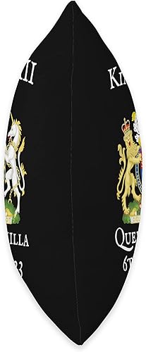 Miniatura 2 de KING CHARLES III, GREAT BRITISH MONARCH, UK FLAG Charles & Camilla Royal Coronation 2023 British Coat of ARMS Throw Pillow, 16x16, Multicolor