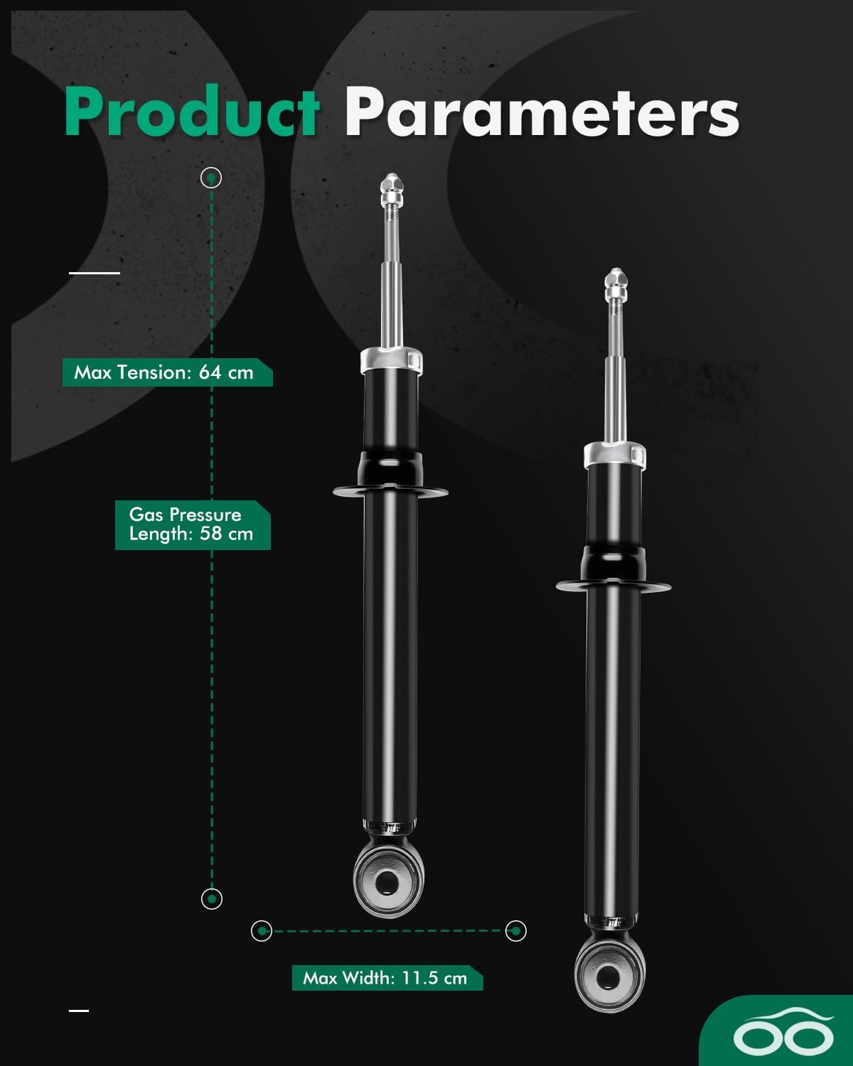 Shocks Struts,SCITOO Front Shock Absorbers Fit for 2000-2002 for Lincoln LS 341655 71344 Strut Assembly accessory Set of 2