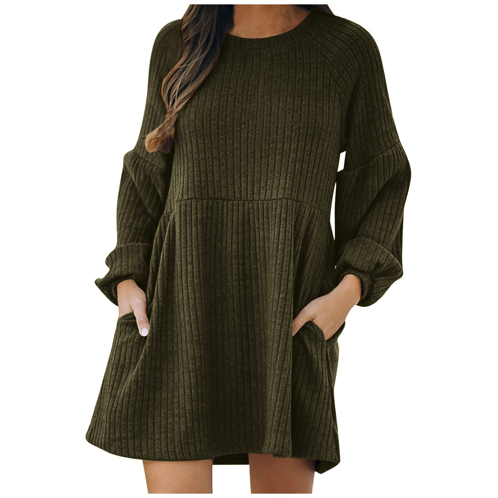 Knitted Dresses For Women Uk Midi Jumper Dresses Women Casual