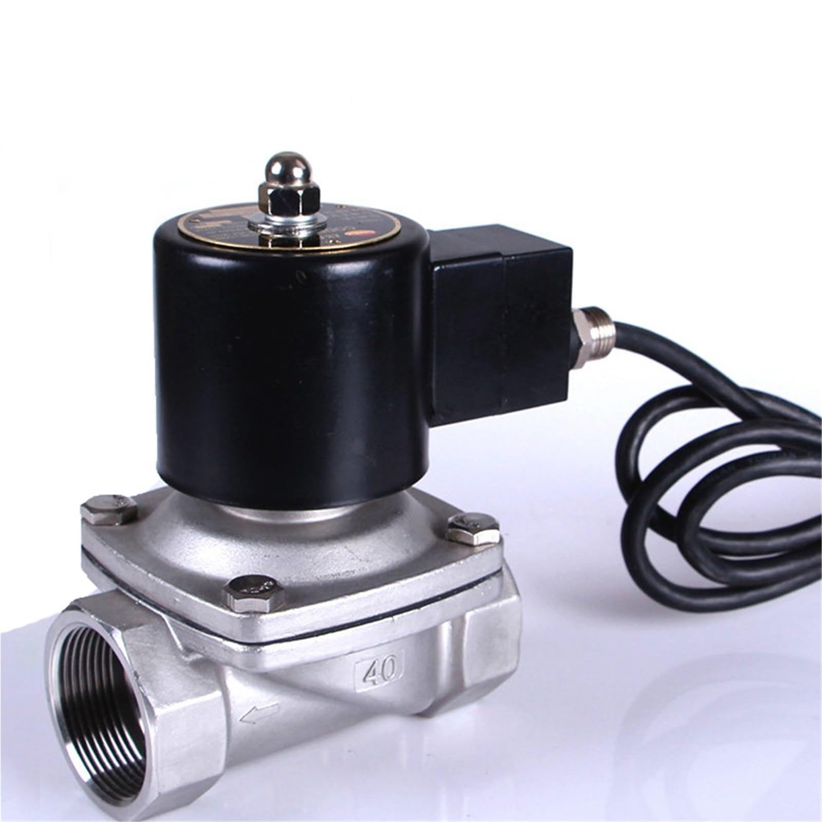 1pcs 1-1/2" Stainless Steel Explosion Proof Solenoid Valvefor Installation in Surface Plants or in Mines(110VAC_Normally Closed)