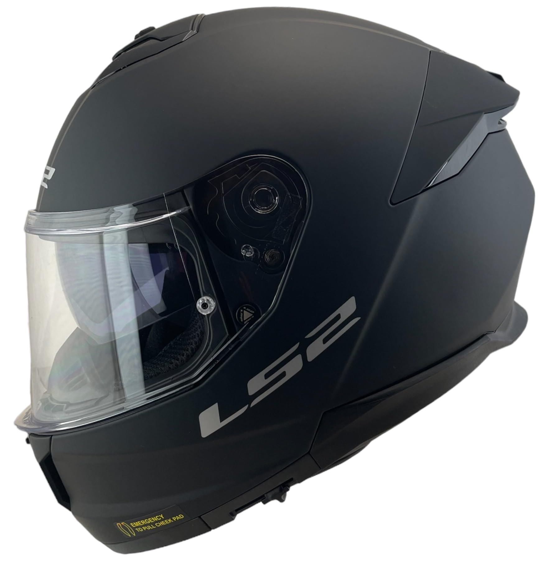 LS2 Helmet Casco Integrale KPA FF808 Stream II Taglia S (55/56) Nero Opaco 22.06