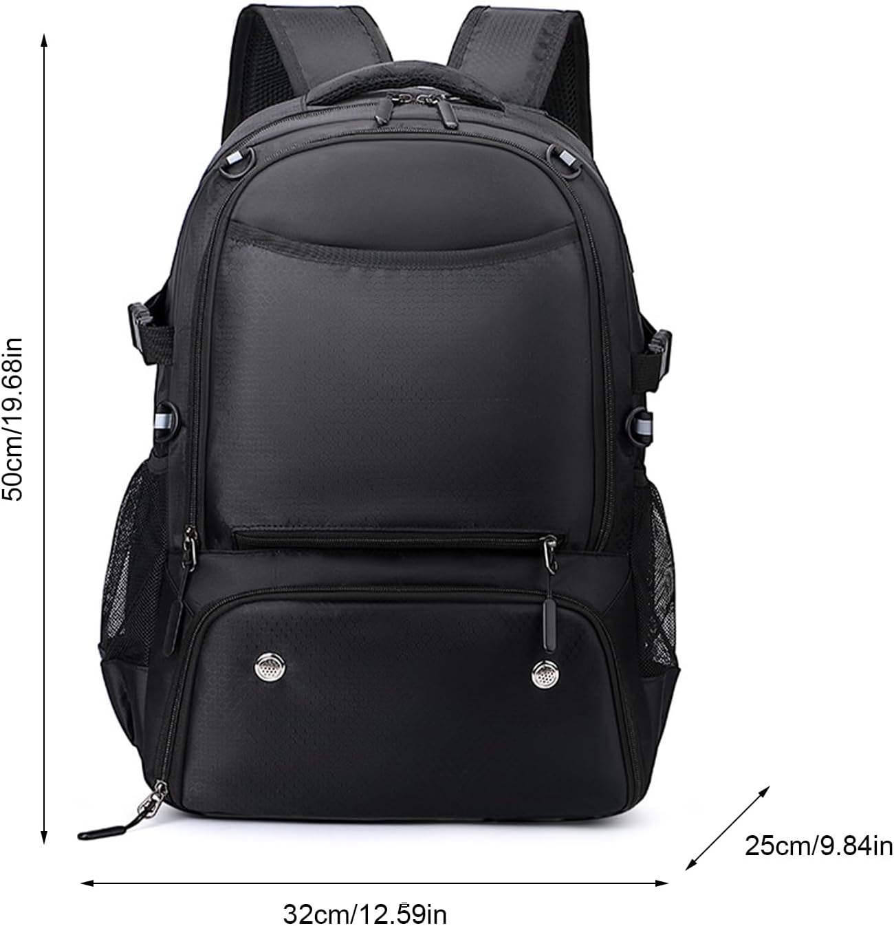 Unisex Basketball Backpack, Football Bag with Ball Compartment, Soccer Backpack with Shoe Carriage, Sports Backpack with Ball Holder, Outdoor Sports Backpack, Hiking Backpack with Ball Space