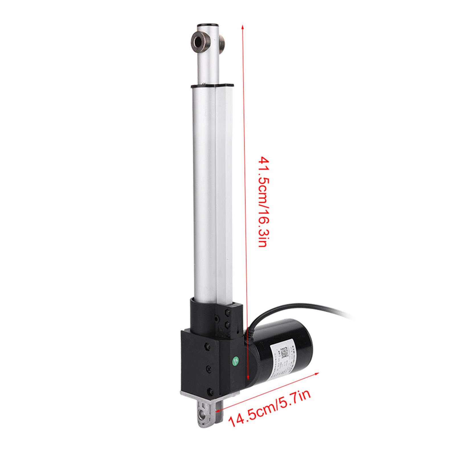Attuatore Lineare Js Tgz U3 da 500MM per Letti Medici Divani Elettrici Sistemi di Sollevamento Industriali,600KG di Spinta Trazione 12 & 24vdc Protezione Ip54 Basso (250 mm)