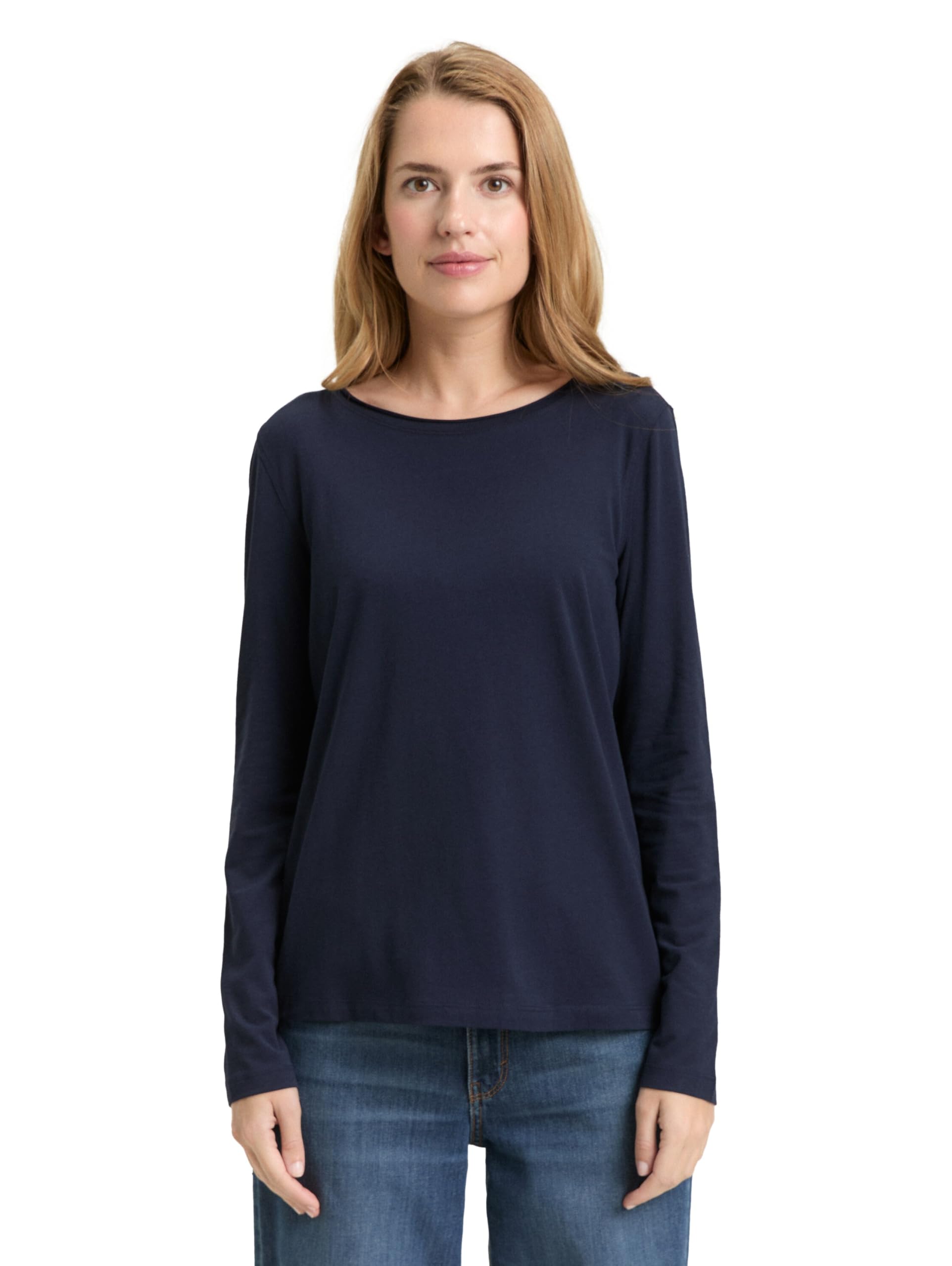 TOM TAILOR Damen Basic Langarmshirt