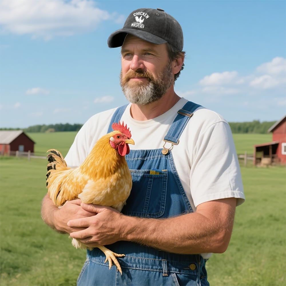 Chicken Whisperer Baseball Cap 80s Hat Pigment Black Men's Hats & Caps Gifts for Women Sun Cap - Image 6