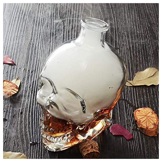 Decantador whisky, Decantador de licor, decantador de whisky de vidrio, decantador de licor, hogar, fiesta, Halloween, Navidad y cumple.