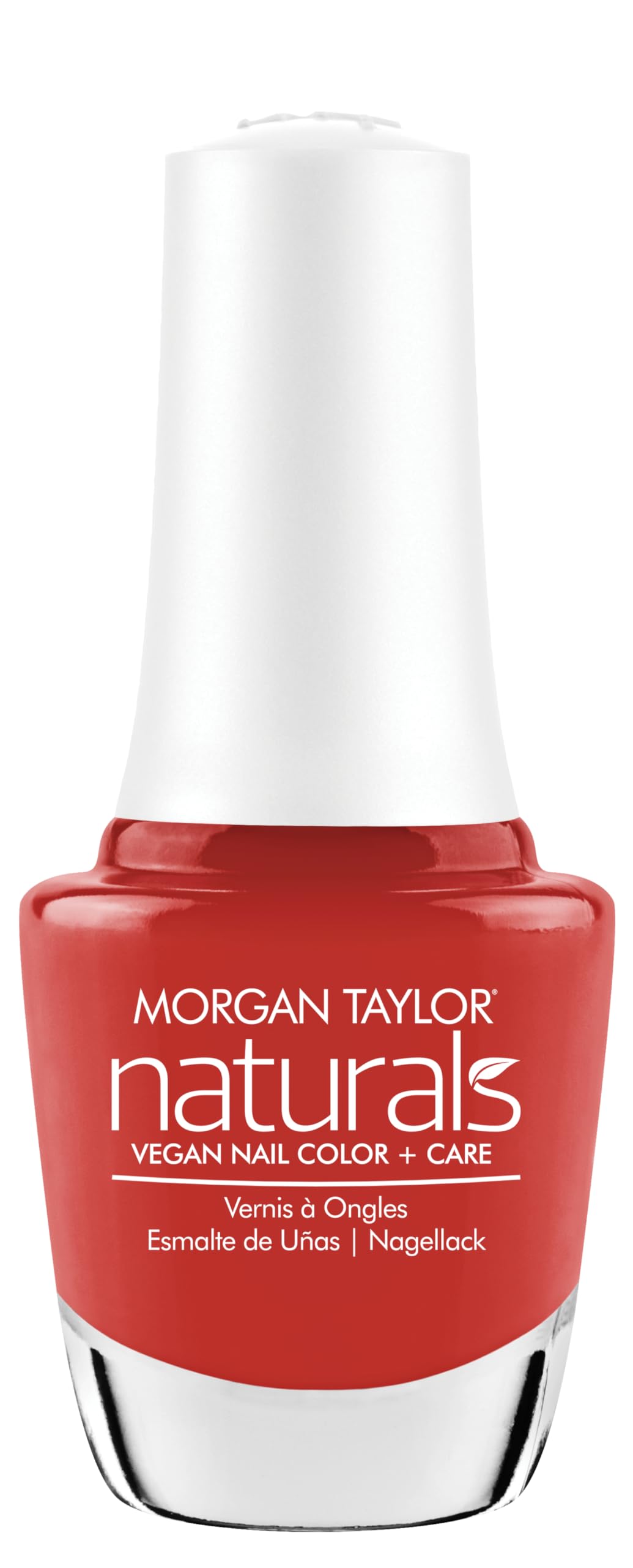 Morgan TaylorNaturals, Vegan Lacquer, 0.5 oz (Worth The Wait - Coral Red Creme)