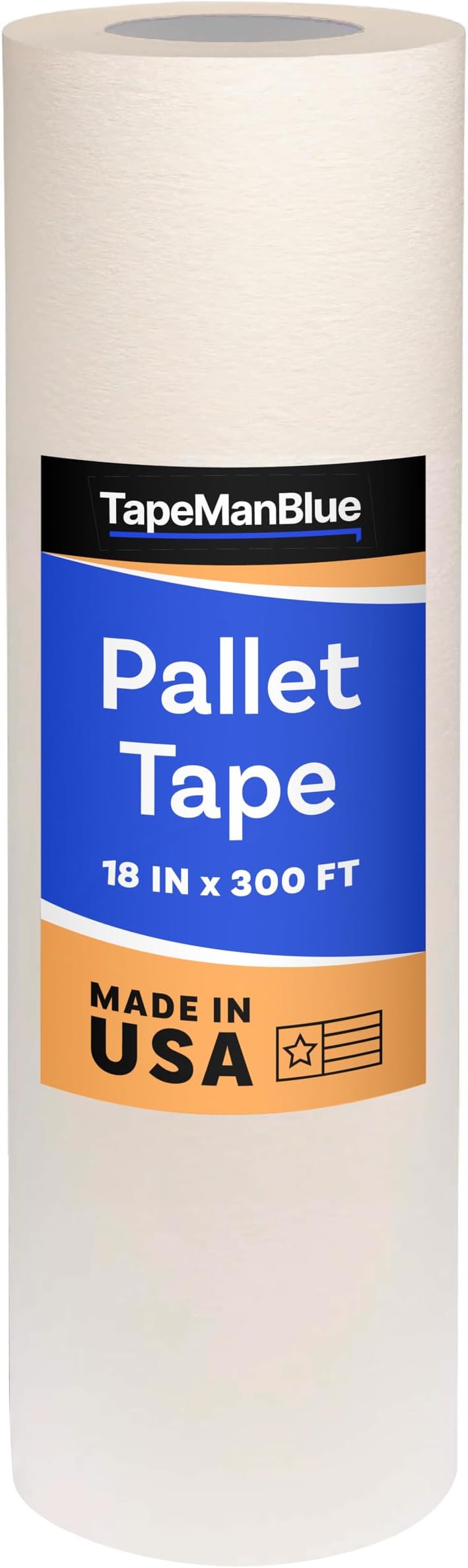TapeManBlue Pallet Tape for Screen Printing, 18 Inch x 300 Foot Roll, Made in USA, Heavy Duty Platen Masking Tape with Clean Removal to Protect Screen Printing Surfaces and Extend Pallet Life