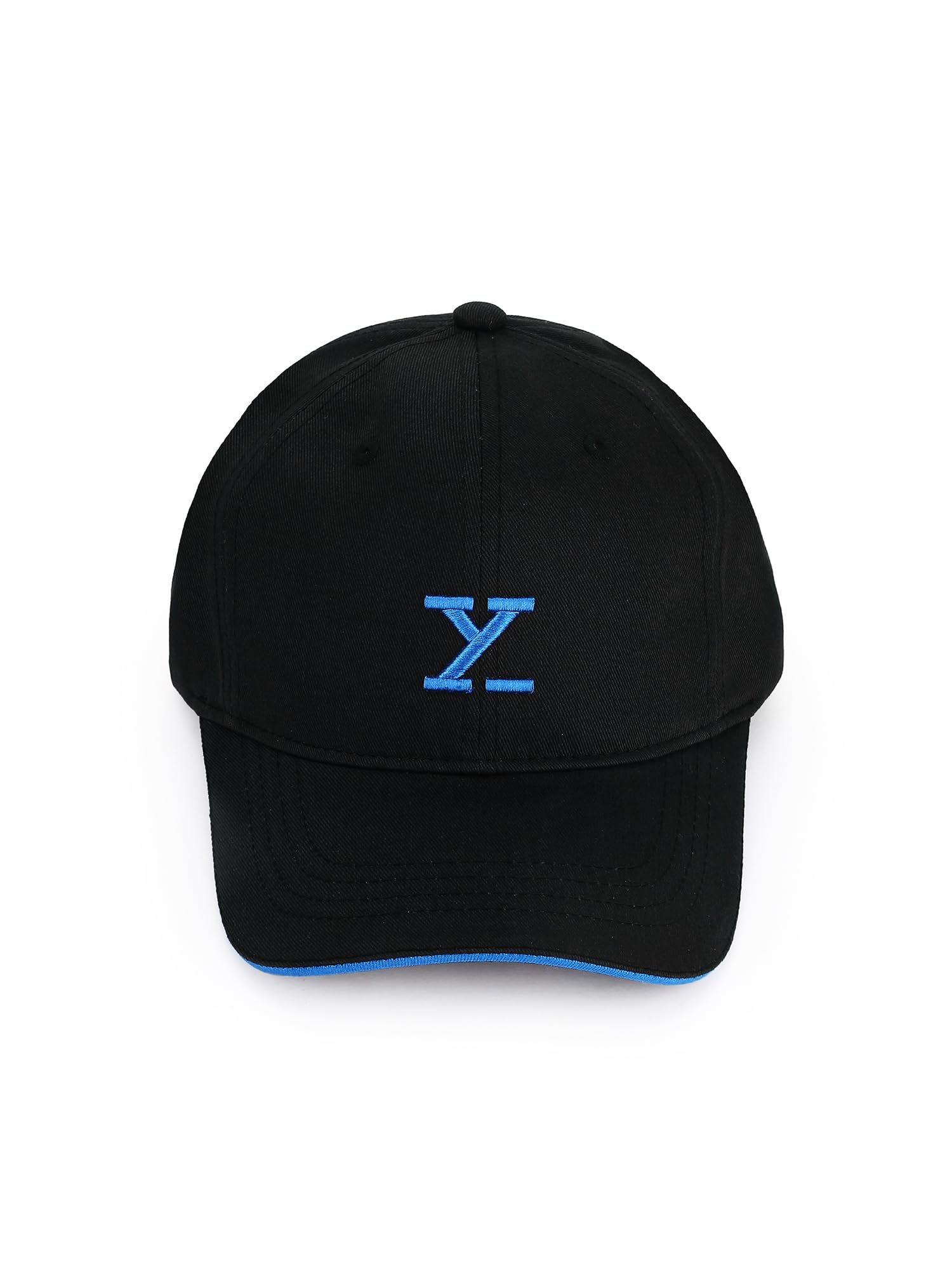 XYXX Czapka baseballowa unisex, bawełniana czapka z diagonalu IntelliEaze z regulowanym paskiem, Podziałka czarna, rozmiar uniwersalny