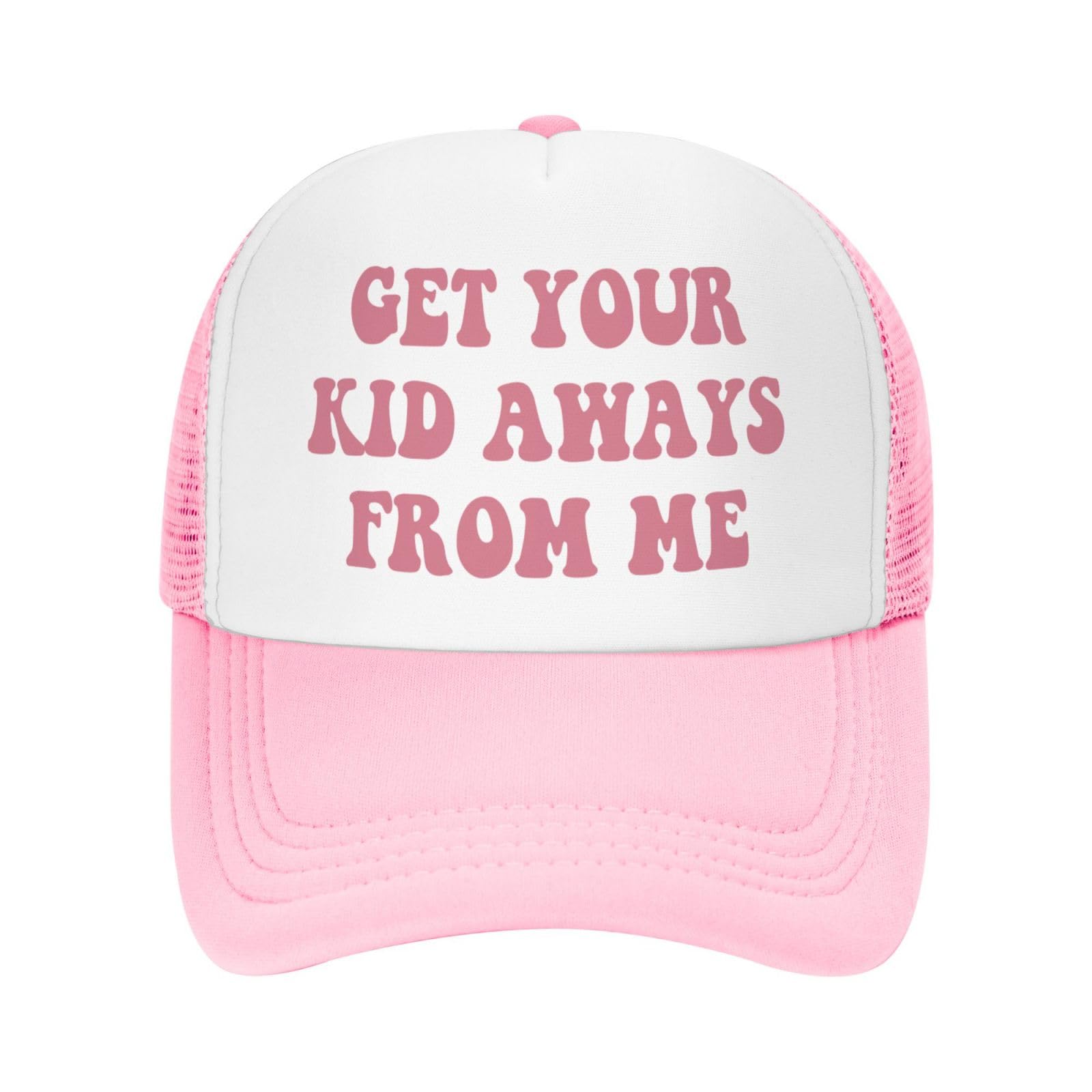 You Find It Offensive? I Find It Funny Trucker Hats for Women Pink Men Funny Slogan Pink Hats for Men