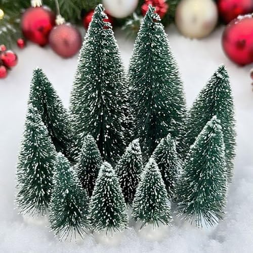 Mini Christmas Trees 12 Pcs Artificial Christmas Tree...