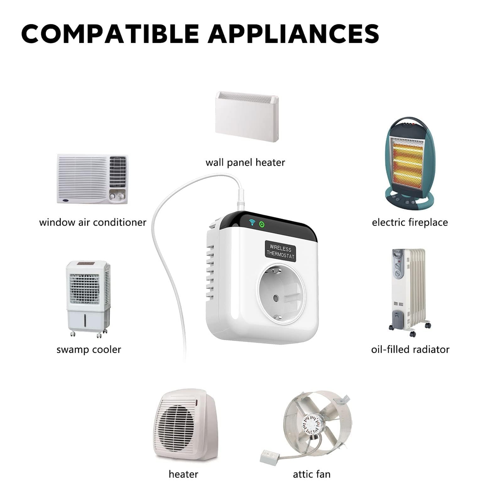 Prise de Thermostat WiFi Intelligente Contrôleur de Température avec Télécommande APP Prise électrique Programmable UE 220 V