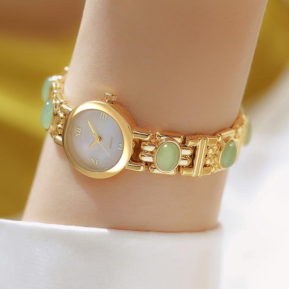 Orologio da polso da donna, vintage, alla moda, al quarzo, in acciaio inox, impermeabile