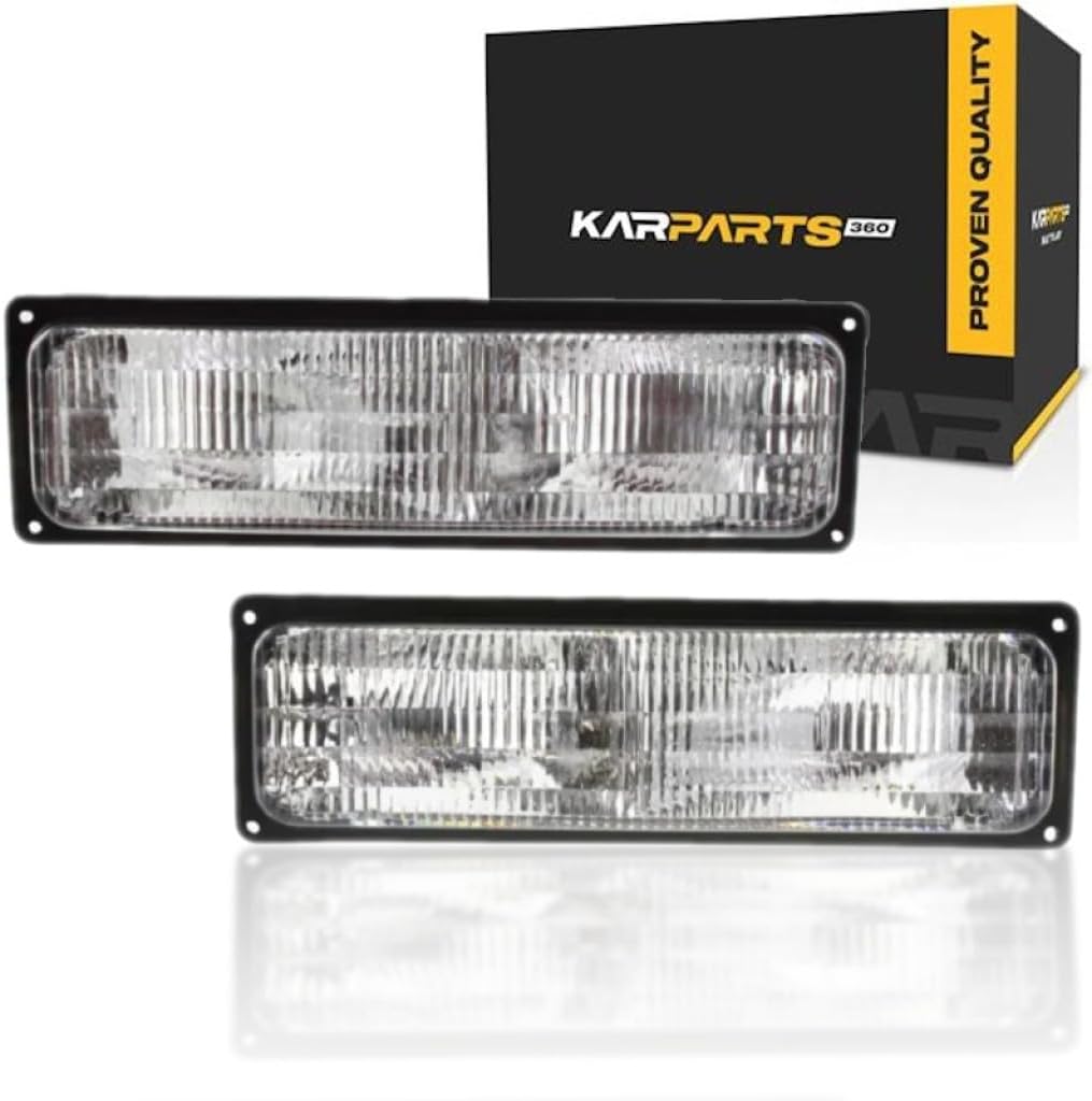 CarLights360 For Chevy/GMC C/K 2010 Truck 1994-2002/Suburban/Yukon 1992-1999/Blazer 1994/Tahoe 1995-1999 Parking Signal Light Assembly Unit Passenger Side CAPA Certified GM2521128C