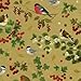 Caspari - Christmas Gift Holiday Wrapping Paper, Winter Birds Gold, 8-Feet, 1-Roll,Multi