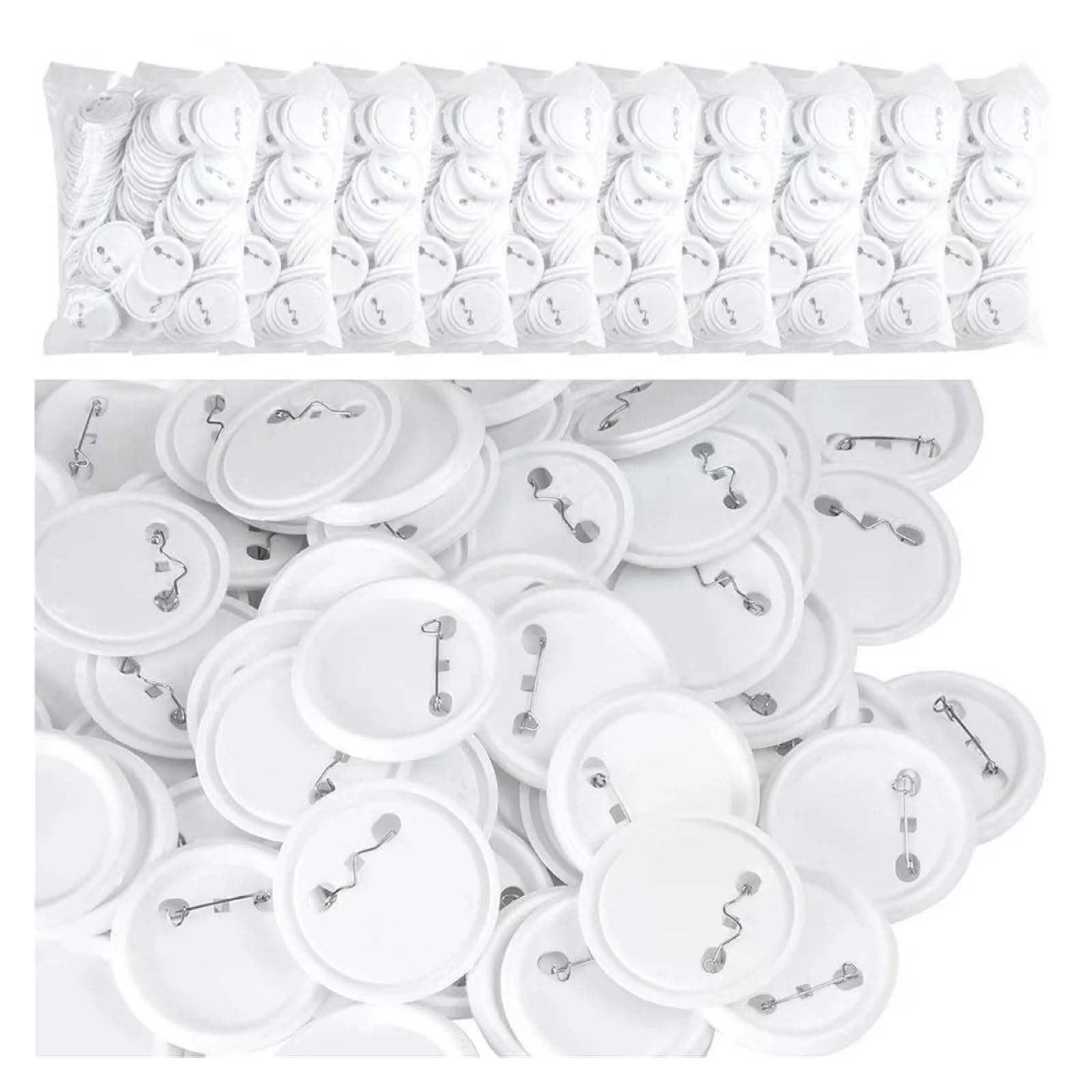 58mm DIY Przypinki do guzików Puste Przypinki Materiałowe Do Spersonalizowanego Rzemiosła 100 SZT Produkcja DIY
